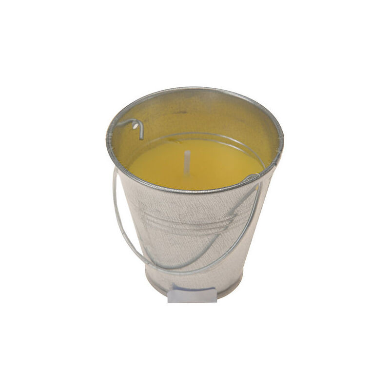 EDM - Bougie anti-moustique citronelle avec contenant métallique 30g ø6,5cm
