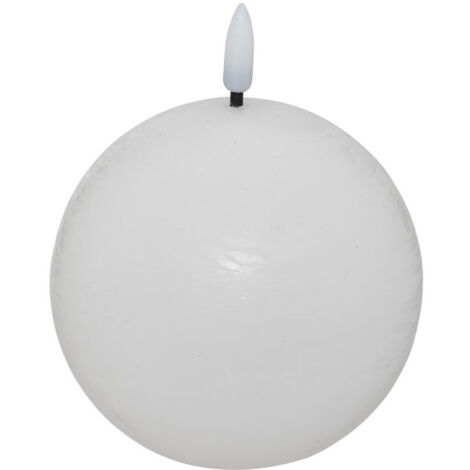 Bougie Boule à LED "Molia" 12cm Blanc