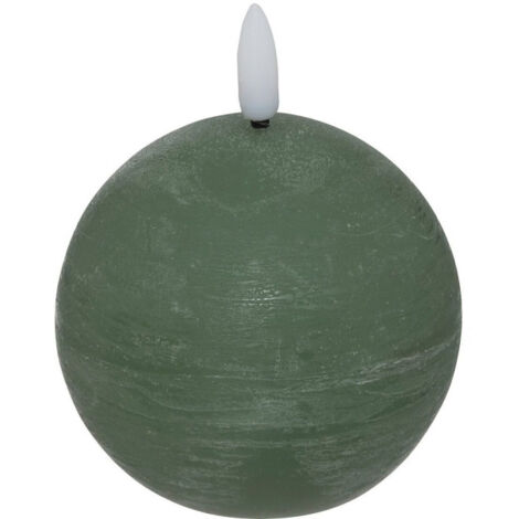 Bougie Boule à LED "Molia" 12cm Vert