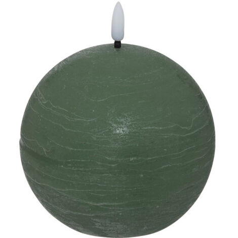 Bougie Boule à LED "Molia" 8cm Vert