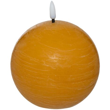 Bougie boule LED Molia D.8cm jaune - Atmosphera créateur d'intérieur