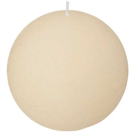 Bougie Boule "Rustic" 10cm Ivoire