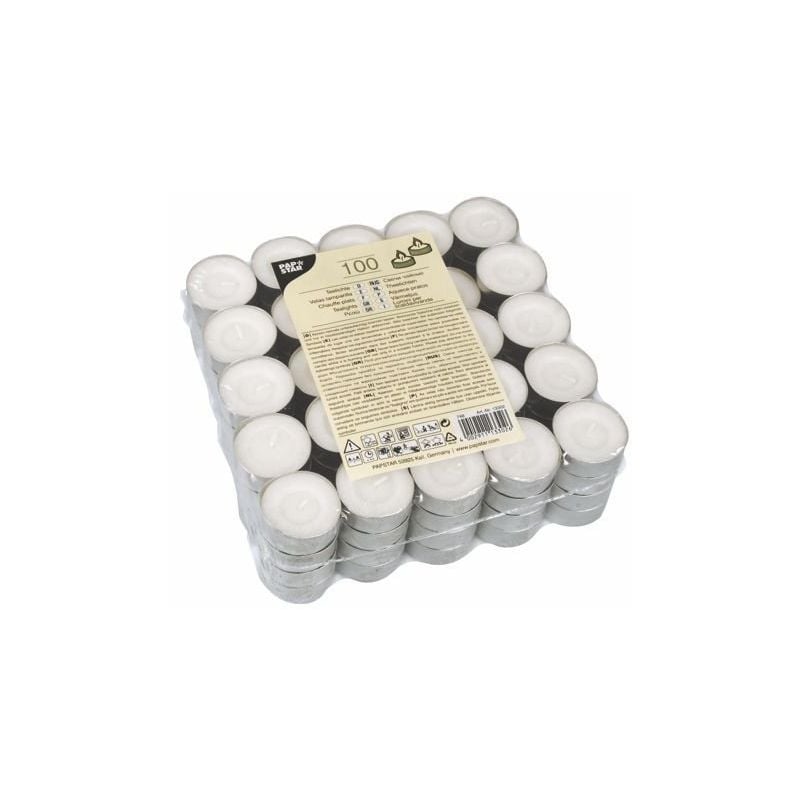 Papstar - bougie chauffe plat blanc VE=100 unités 13302