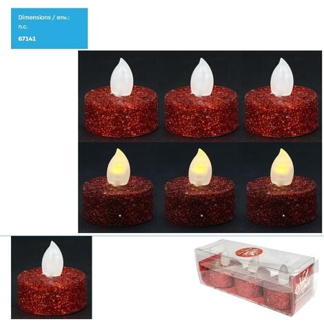 Acheter ICI en ligne un lot de 50 bougies chauffe-plat LED