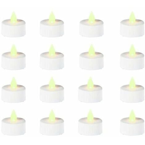 pologmase Fausses bougies électriques scintillantes, Bougies chauffe-plat  LED sans flamme, LED décoratives scintillantes fausses bougies électriques
