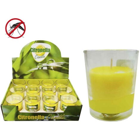 Bougie Citronelle 50g Avec Contenant En Verre Ø6x5cm Euro/Uni.