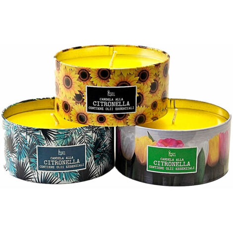 Bougie Citronnelle Boîte Métal Anti-moustique élégante Et Pratique - Magic Lights