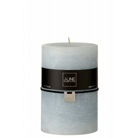 Bougie Cylindrique Bleu Clair Xl -110H - Bleu