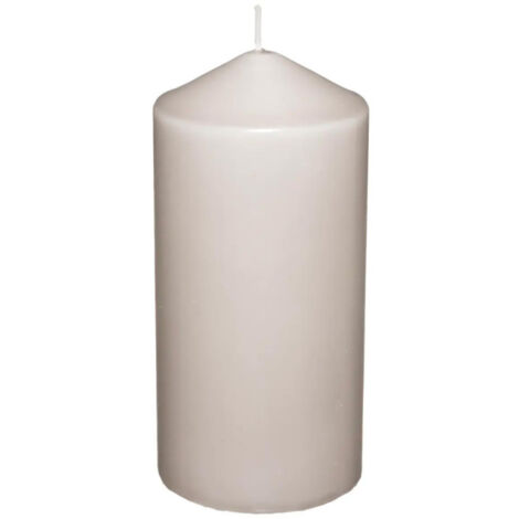 Bougie Cylindrique "Hugo" 14cm Taupe