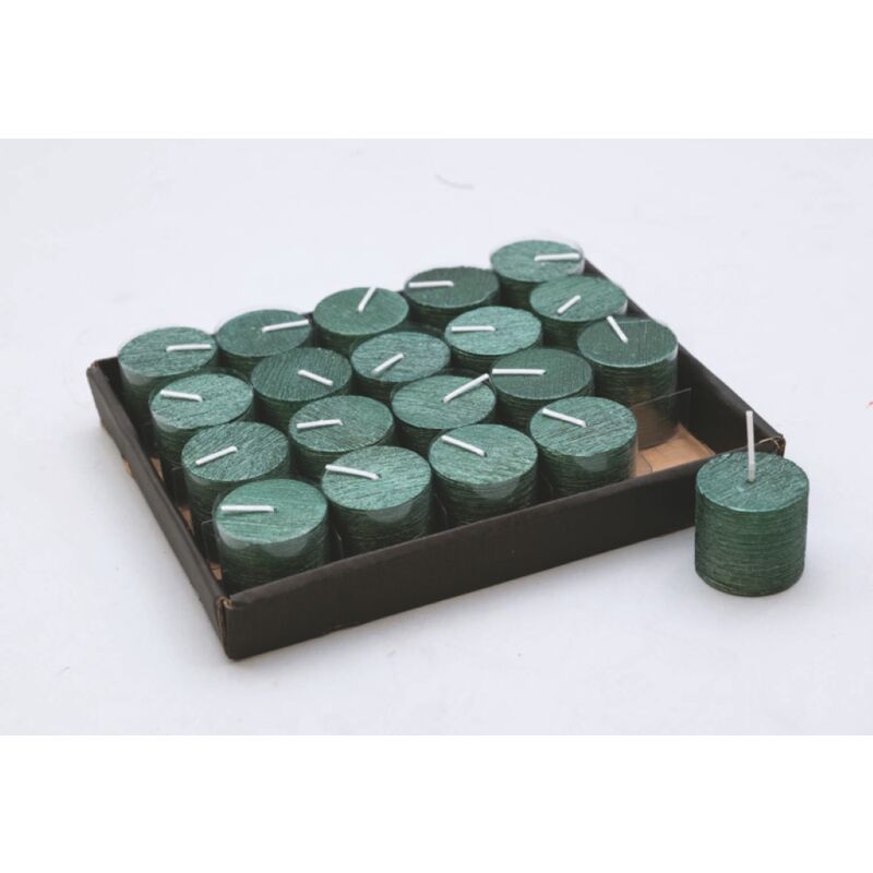 Bougie cylindrique verte 4x4 cm