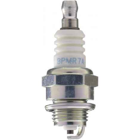 Bougie d'allumage BPMR7A – Compatible tronçonneuses et équipements extérieurs – Remplace Champion RCJ6Y, RCJ7Y – Combustion efficace – NGK