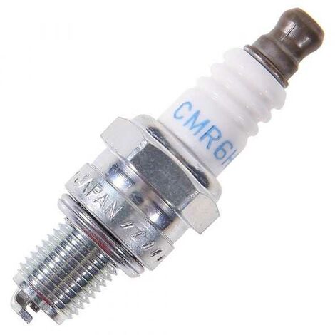 Bougie d'allumage CMR6H pour tondeuse et tronçonneuse – Compatible avec STIHL, HUSQVARNA – Montage rapide avec clé 16mm – NGK