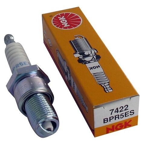 Bougie d'allumage NGK BPR5ES – Équivalent CHAMPION RN11YC – Démarrage facile – Compatible tondeuses Mc Culloch et Honda - CHRN12YC