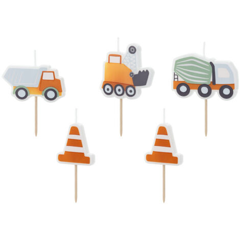 Bougie d'anniversaire Avion 4,5 cm 3-pack