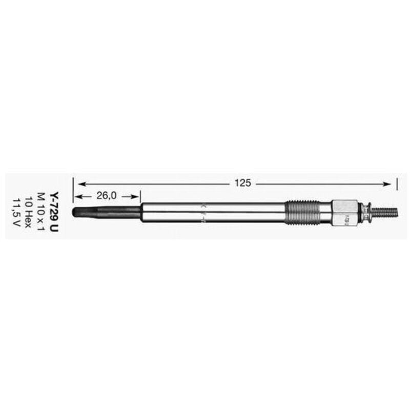 NGK - Bougie de préchauffage Ref : 4119