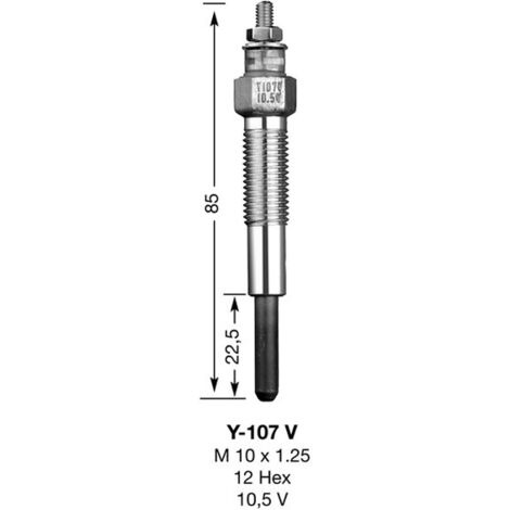Bougie de préchauffage NGK Y107V