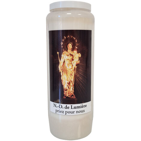 Bougie de prières Notre Dame de Lumière - Neuvaine