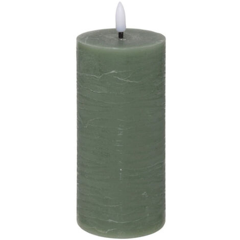 Bougie Déco à LED "Molia" 18cm Vert