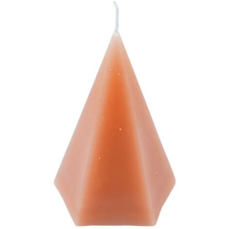 Bougie Déco Pyramide "Arty" 12cm Blush