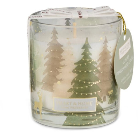 Bougie décor sapin de Noël - Heart and Home