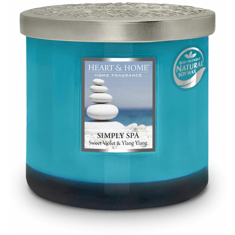 Bougie ellipse 2 mèches heart and home Éveil des Sens