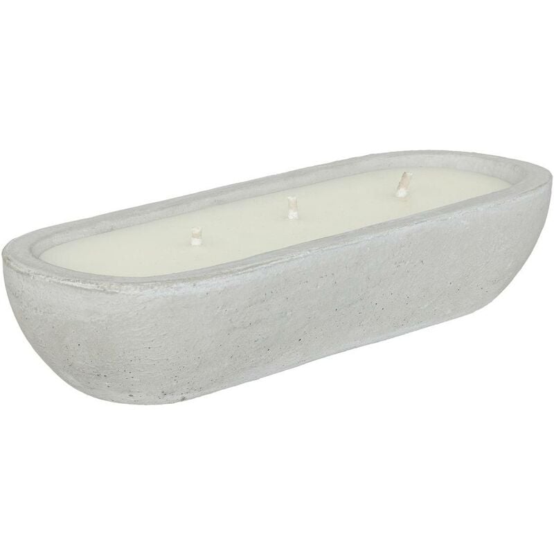 Atmosphera - Bougie Ely 580g citronnelle pot en ciment créateur d'intérieur