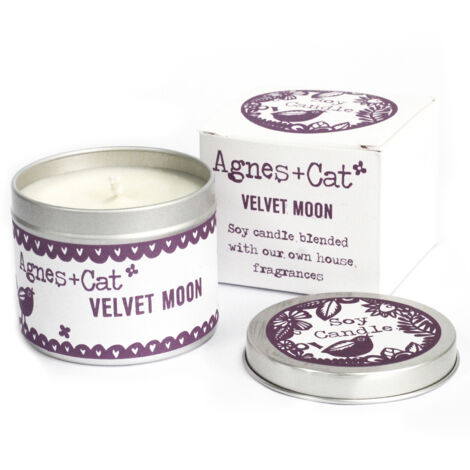 Bougie en étain - Lune de Velours- Vendu par 1