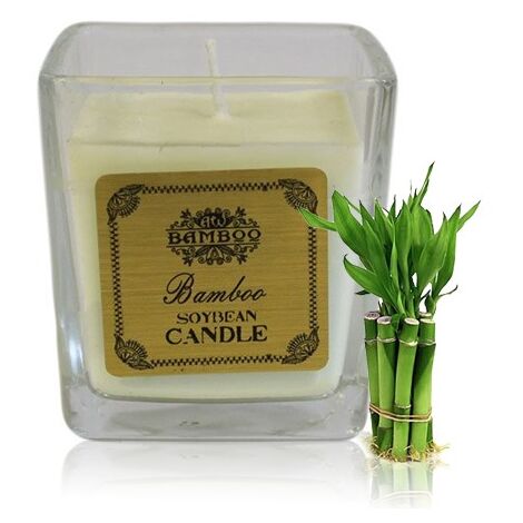 Bougie en Pot de Soja - Bambou- Vendu par 1