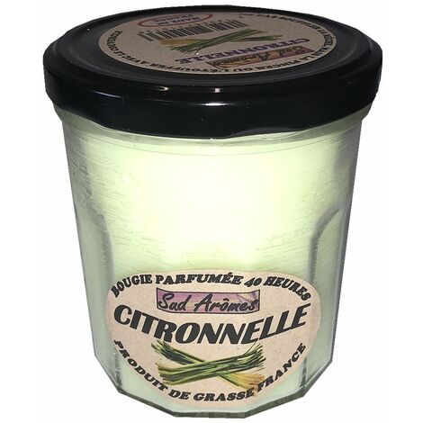 Bougie fabriquée en France 40 heures citronnelle