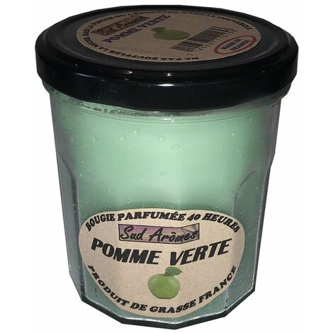 Bougie fabriquée en france 40 heures pomme verte
