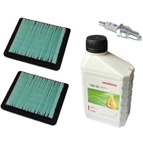 Bougie + filtre + huile moteur pour tondeuses / générateurs / pompes à eau HONDA