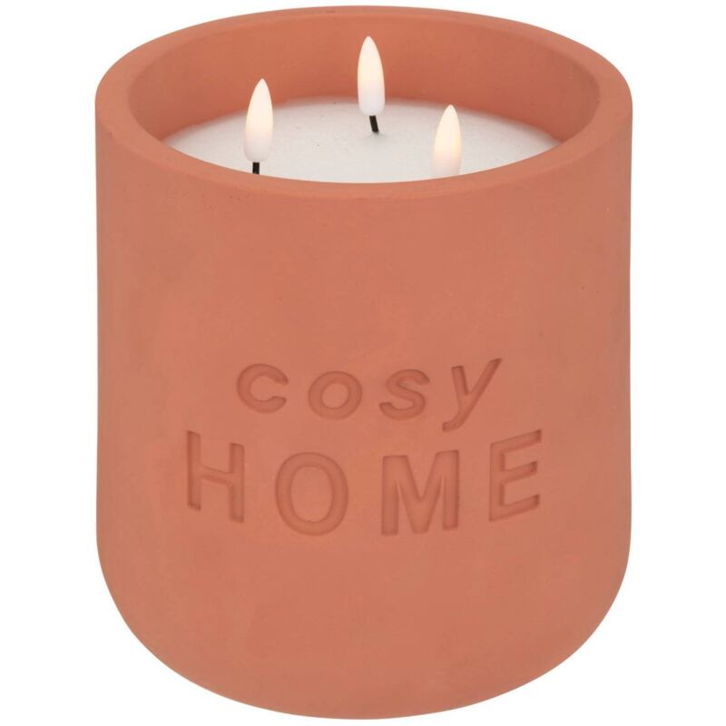 Bougie led Cosy rose terracotta 3,2kg Atmosphera créateur d'intérieur