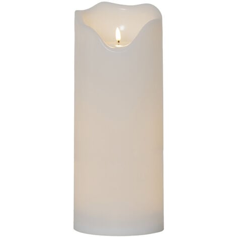 BOUGIE LED D'EXTÉRIEUR XXL GRAND, FLAMME 3D, BOUGIES JUMBO 40CM, AVEC MINUTERIE STAR TRADING 064-45