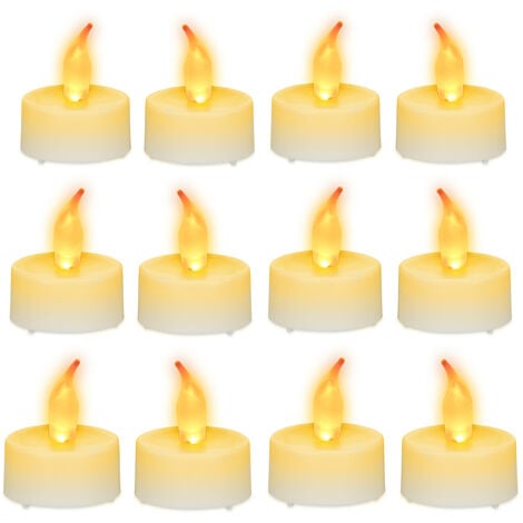 Agptek lot de 100 bougie led à piles avec flamme vacillante, décoration  pour table fête party anniversaire mariage (ambre) - Conforama