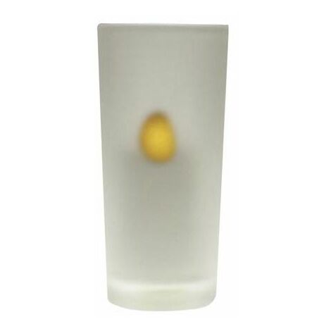 Bougie LED Photophore finition verre opalisé