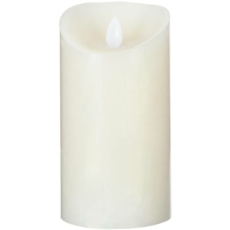 Bougie Rustique Atmosphera 3 Mèches Blanche 3kg - Grande Bougie Cylindrique Décorative