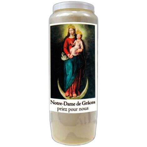 Bougie Notre dame de grâce neuvaine
