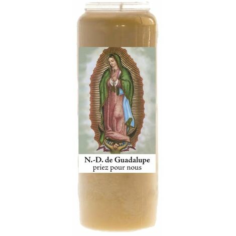 Bougie Notre dame de Guadalupe neuvaine