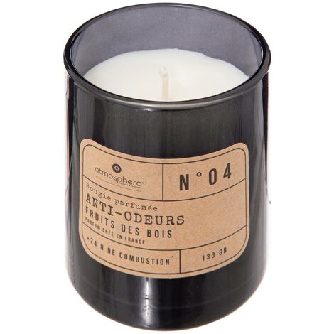 Bougie Parfumée 130 G Fruits des bois Pot en Verre 130 G - anti-odeurs de la maison - Atmosphera