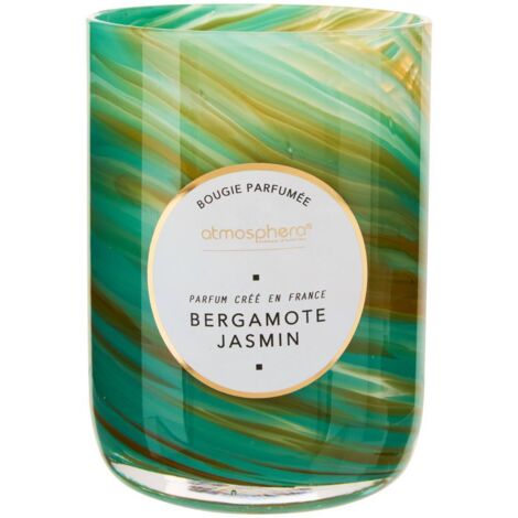 Bougie parfumée 275g Wavy Bergamote jasmin - Atmosphera créateur d'intérieur