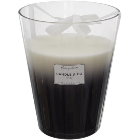 Bougie Parfumée 3 Mèches "Harmony" 23cm Linge Frais