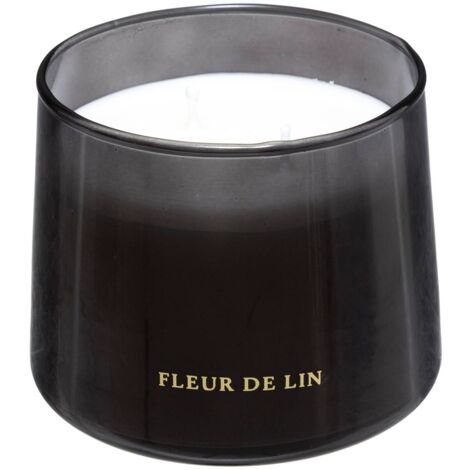 Bougie Parfumée 300 G Parfum Fleur de lin Pot en verre - Atmosphera