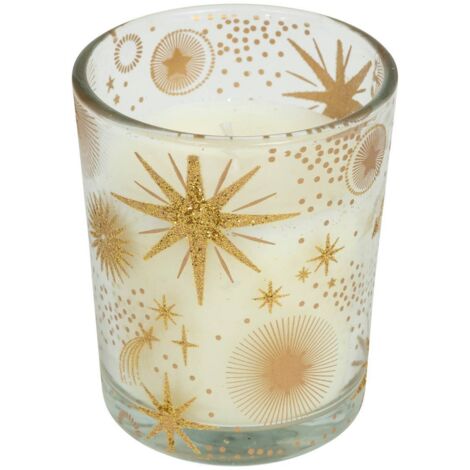 Bougie parfumée 60g encens verre décor étoile - Atmosphera créateur d'intérieur