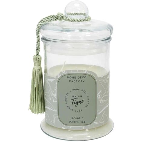 Bougie Parfumee Bonbonniere Verte H23.5cm
