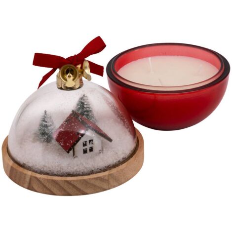 Bougie parfumée boule à neige 130 g - Atmosphera créateur d'intérieur