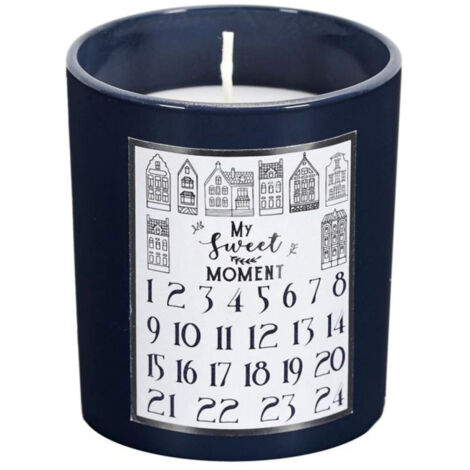 Bougie Parfumée "Calendrier de l'Avent" 8cm Bois de Cèdre