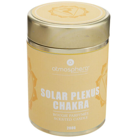 Bougie Parfumée "Chakra" 200g Jaune Plexus Solaire