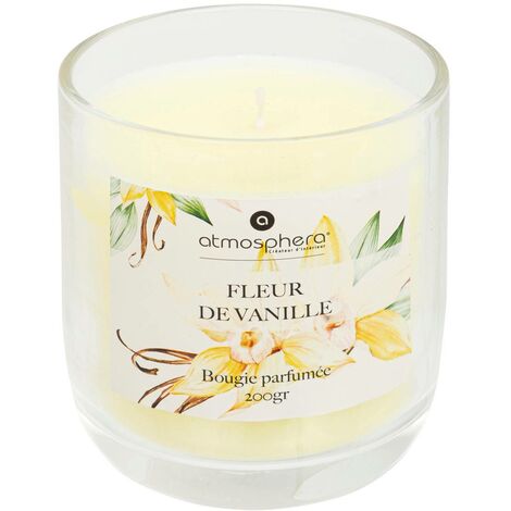 Bougie parfumée cloche Oudy 200g musc blanc et vanille - Atmosphera créateur d'intérieur