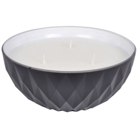 Bougie Parfumée en Verre "Élégant" 12cm Blanc