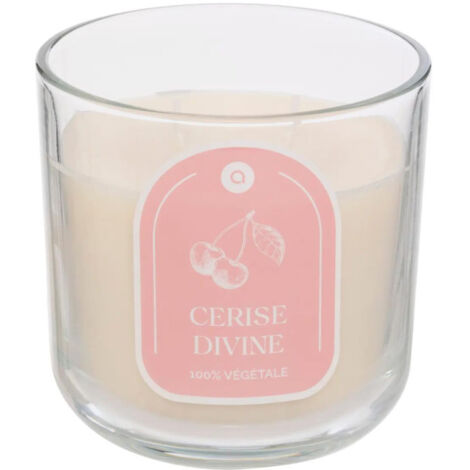 Bougie Parfumée en Verre "Floa" 350g Cerise